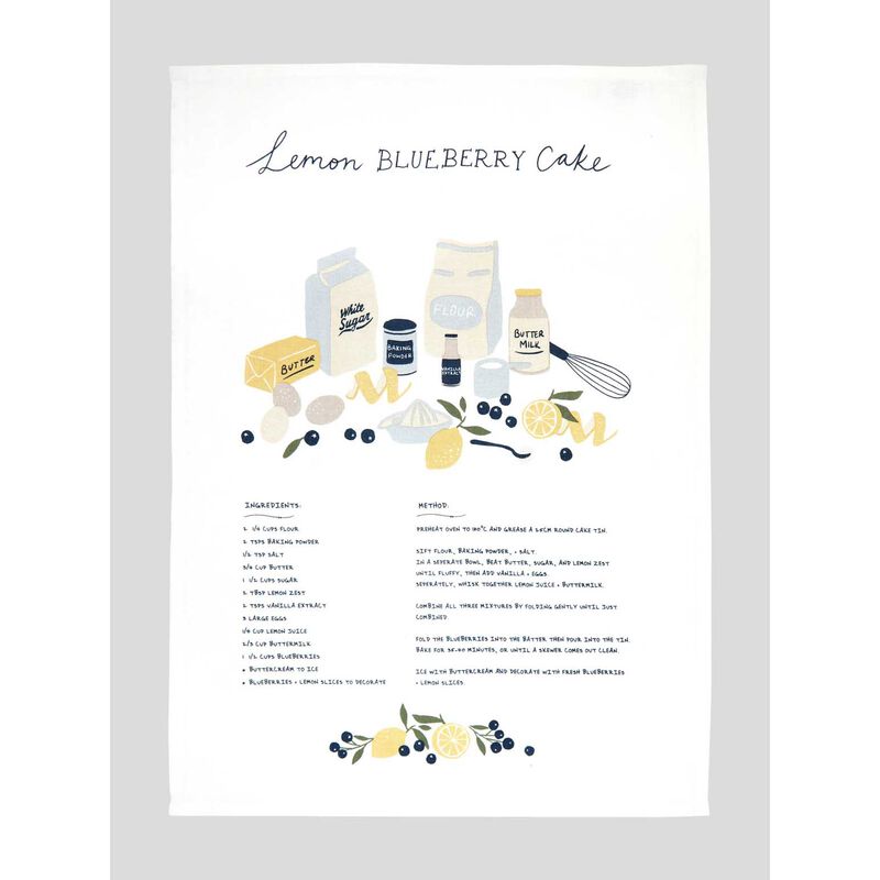 Wallace Cotton Lemon Dreams Tea Towel Set Of 3 image number 1